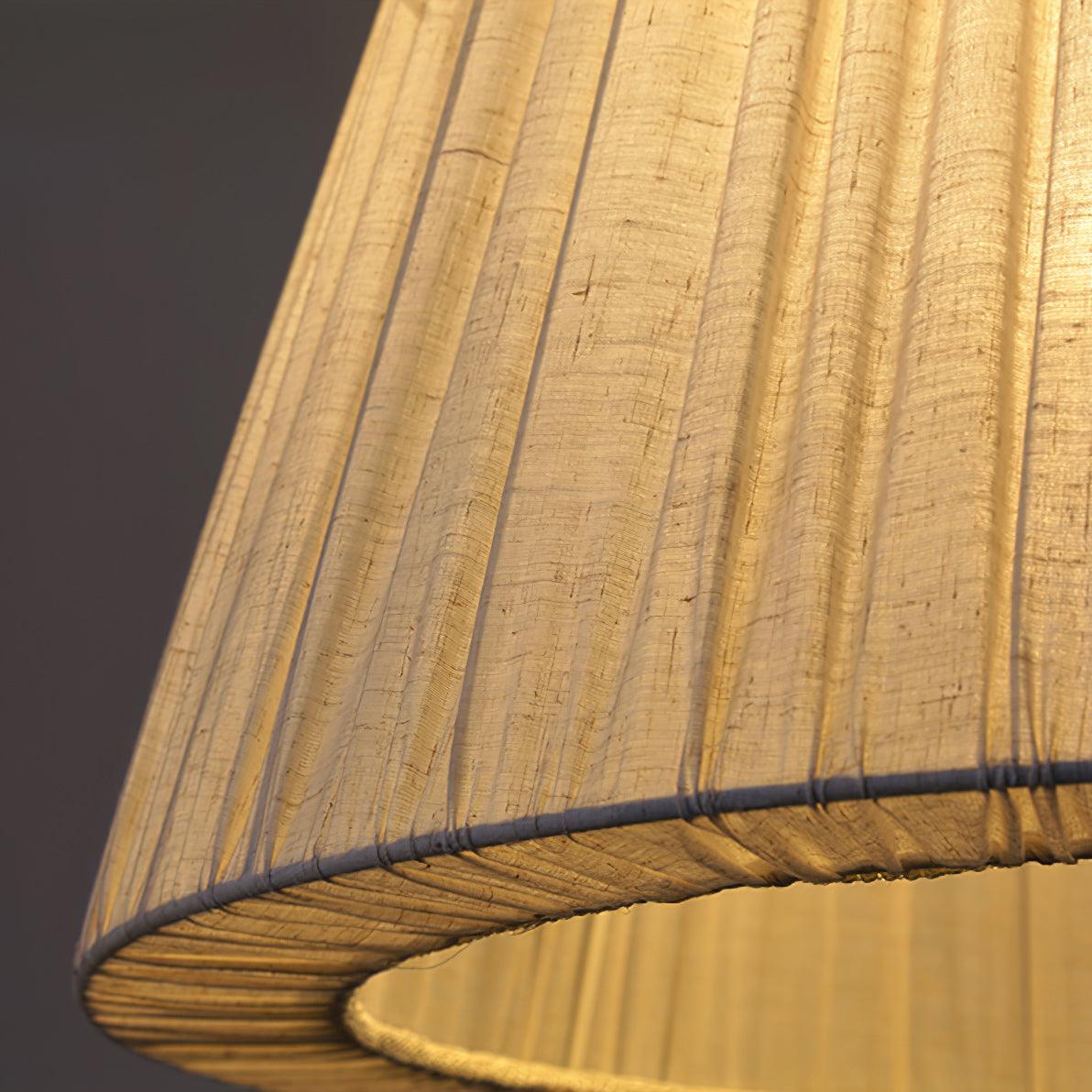 Docan hanglamp met stoffen kap in retro-stijl