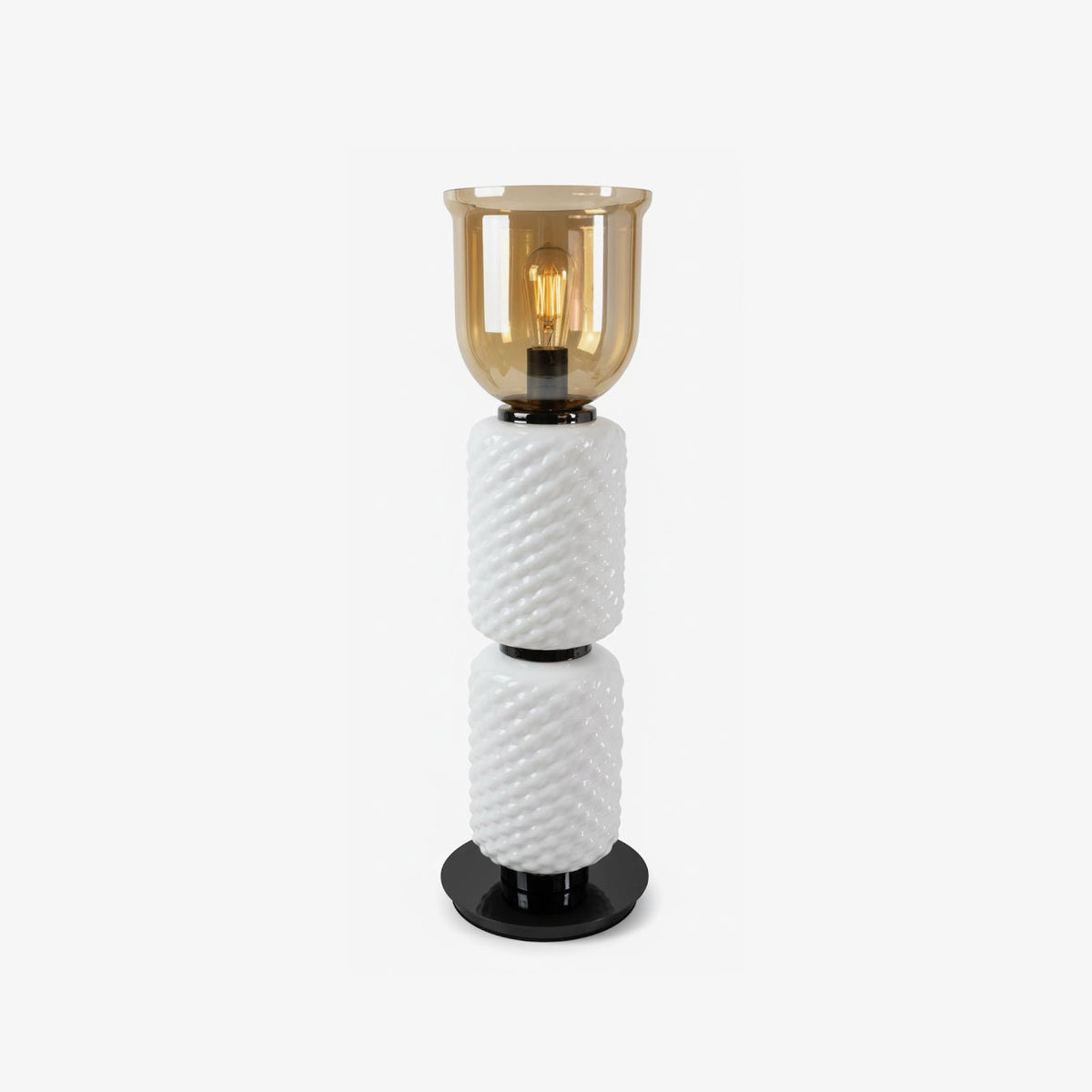 Zephiron Textured Layered glas tafellamp