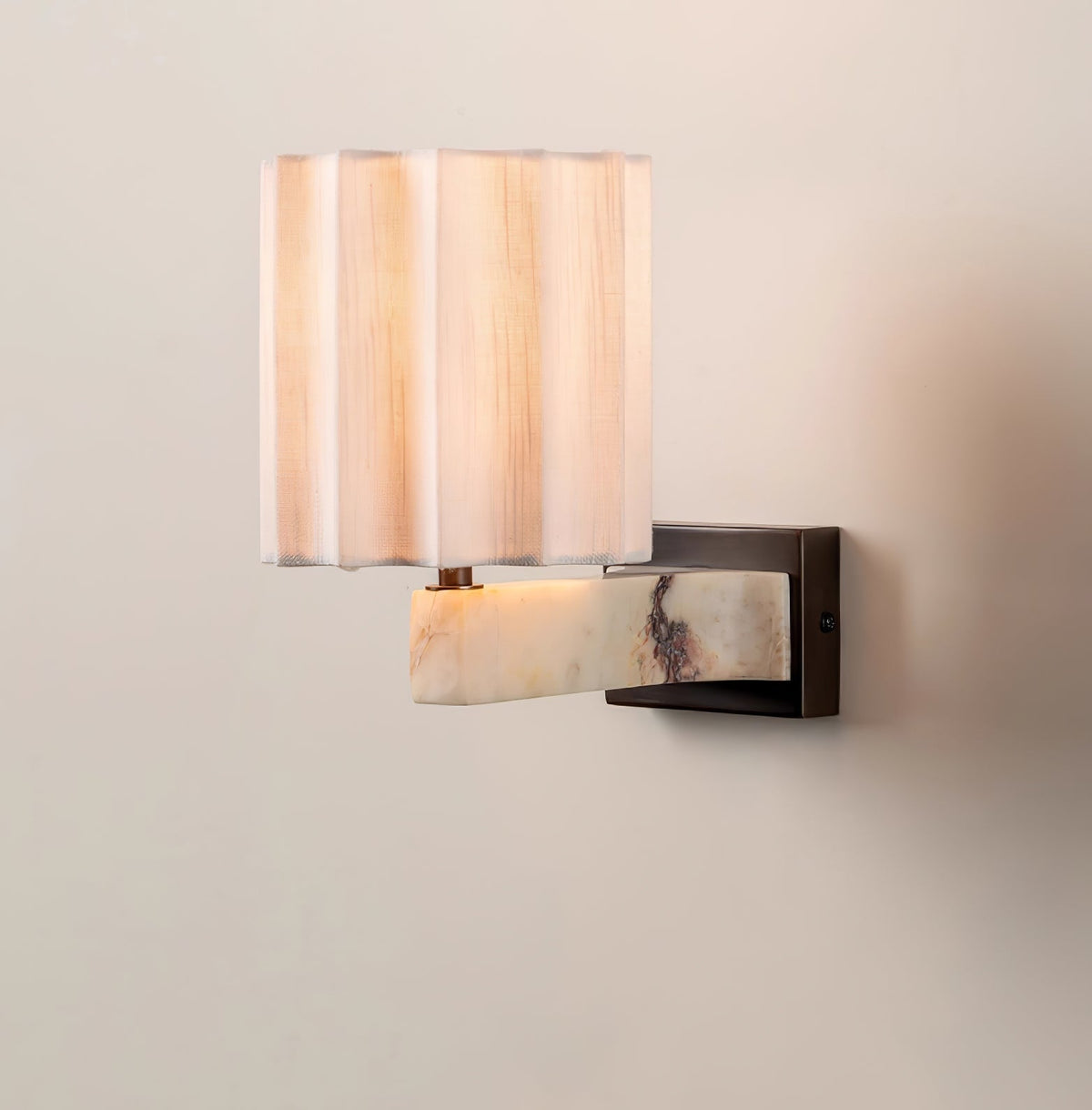 Thylor wandlamp met getextureerde kap
