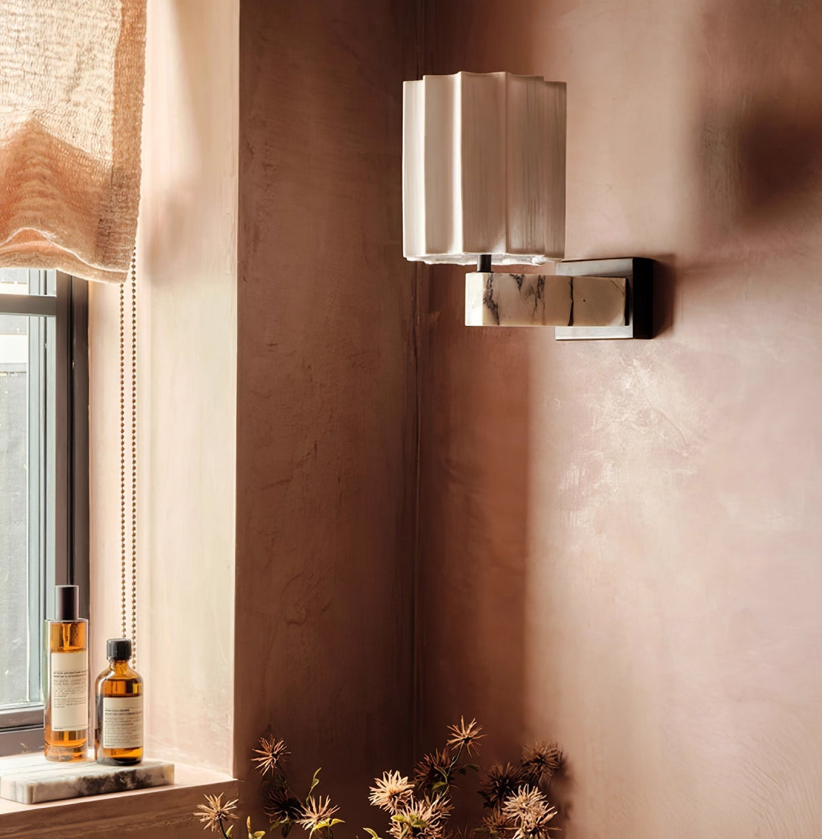 Thylor wandlamp met getextureerde kap