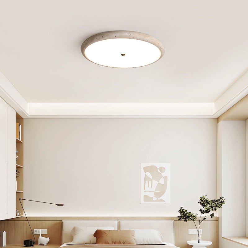 Taveria travertin Halo plafondlamp