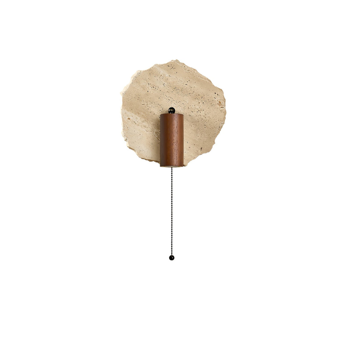 Valeriella wandlamp in Geel travertin