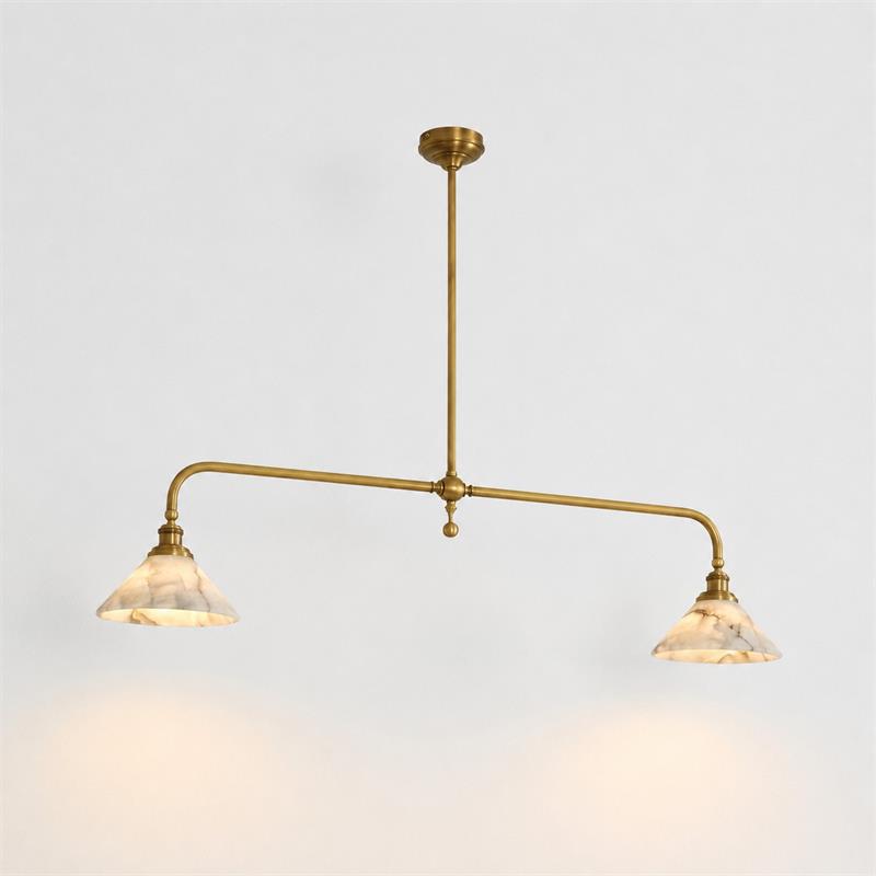 Niveine hanglamp van met albast