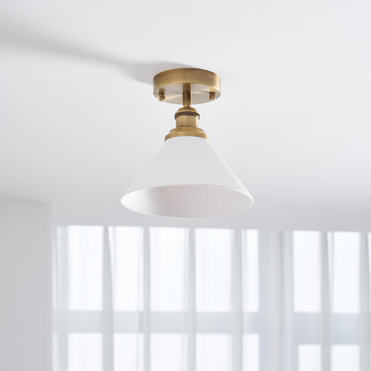 Aureleon messing minimalistisch plafondlamp