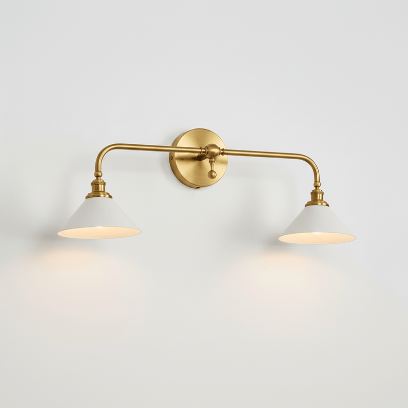 Dina Valerienne Minimalistische hoornvormige metalen wandlamp