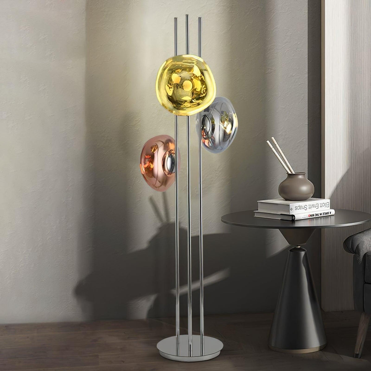 Gevara moderne vloerlamp in chroom