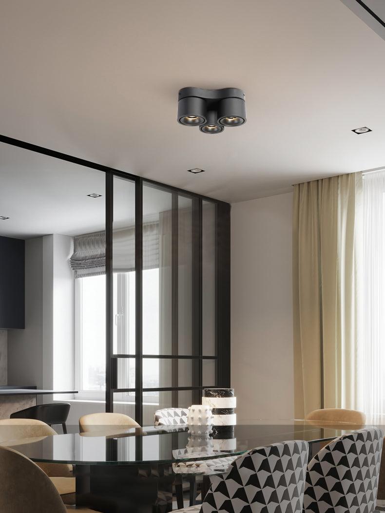 Reneine draaibare vouwbare plafondlamp met drie lichtpunten