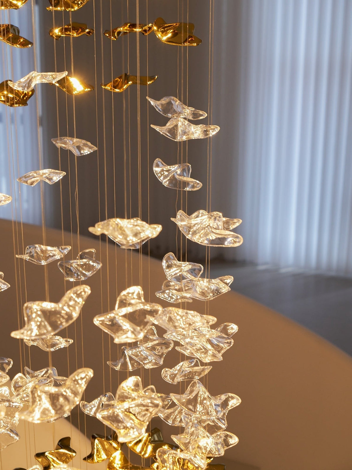 Velaise luxe Tidal Art glas hanglamp