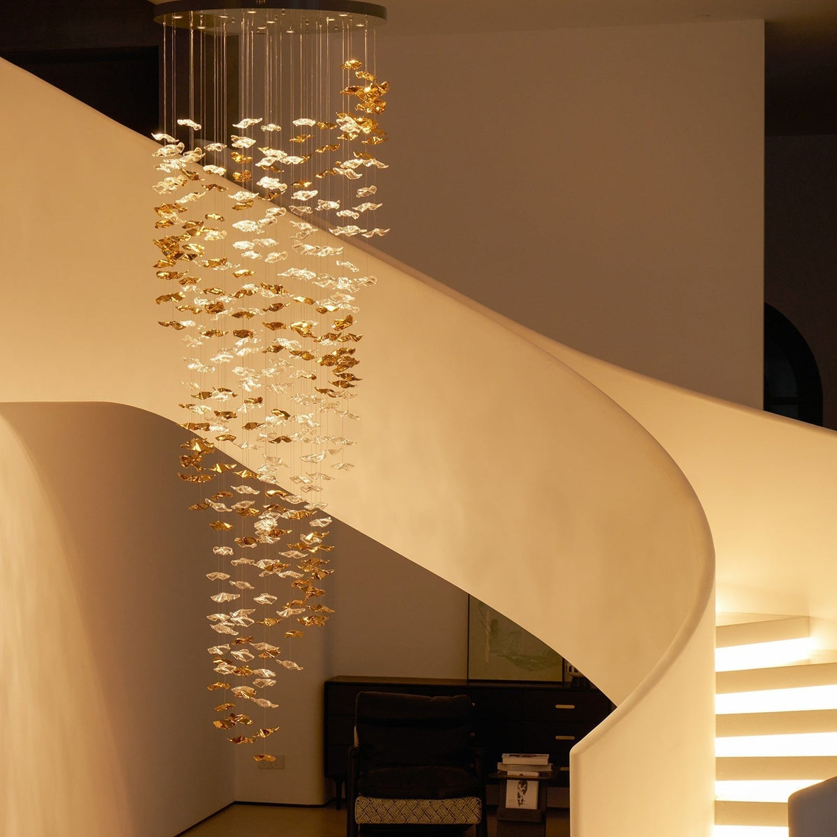 Velaise luxe Tidal Art glas hanglamp
