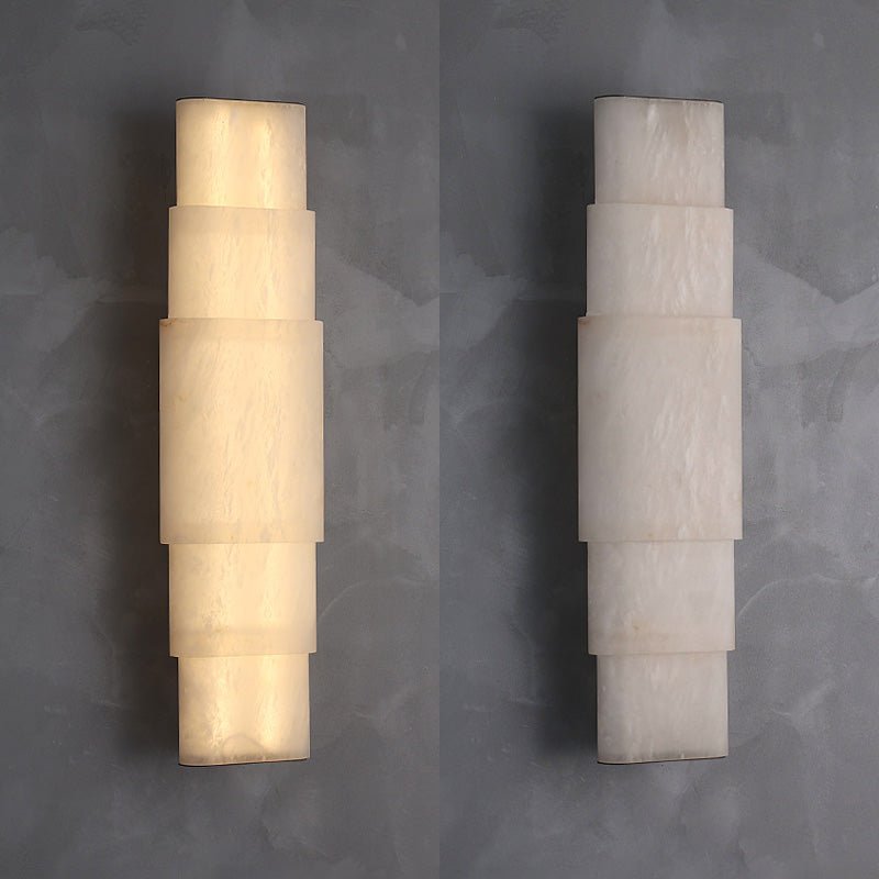 Dornette gelaagde albasten wandlamp