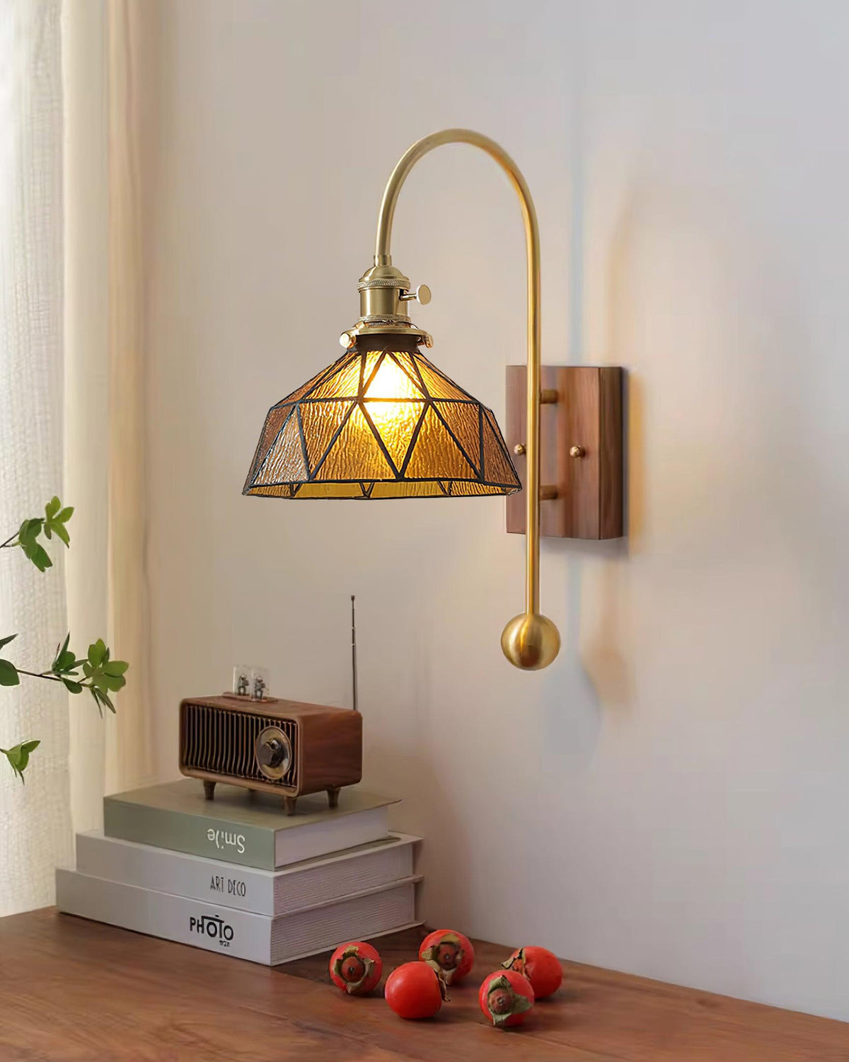 Vorelle Vintage verkleurde wandlamp