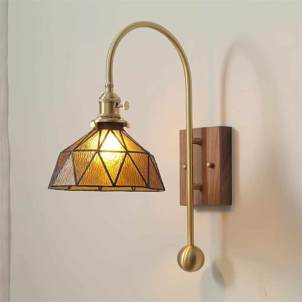 Vorelle Vintage verkleurde wandlamp