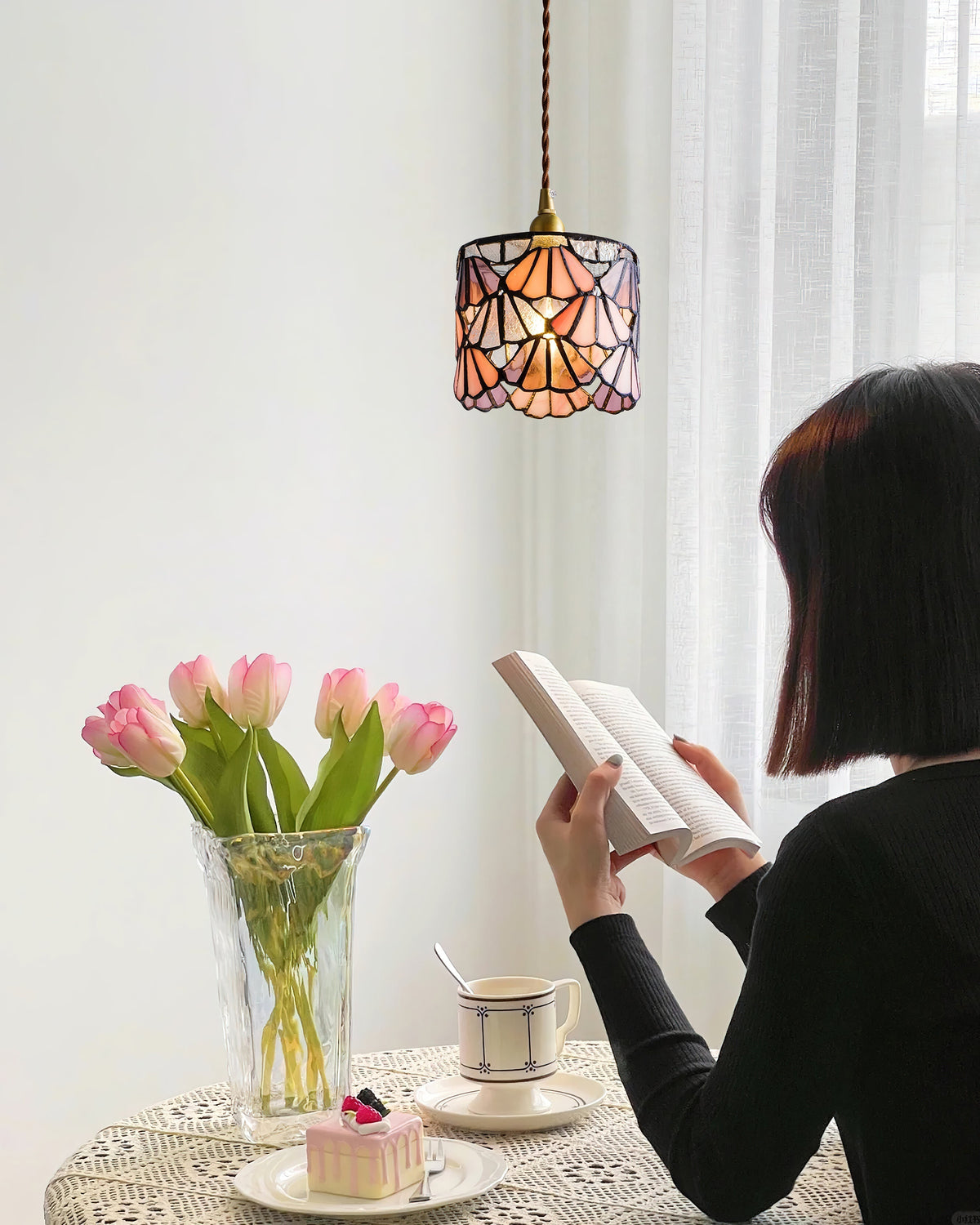 Lioraen Tiffany hanglamp met klassiek ontwerp