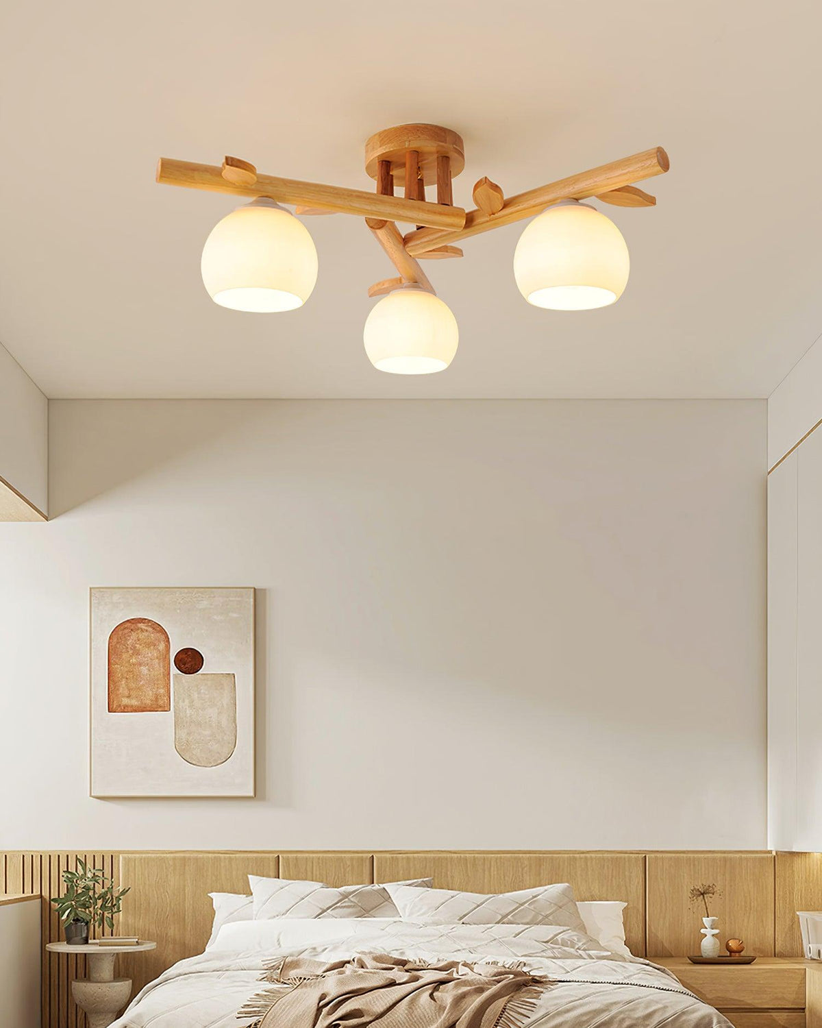 Willow hout minimalistisch plafondlamp