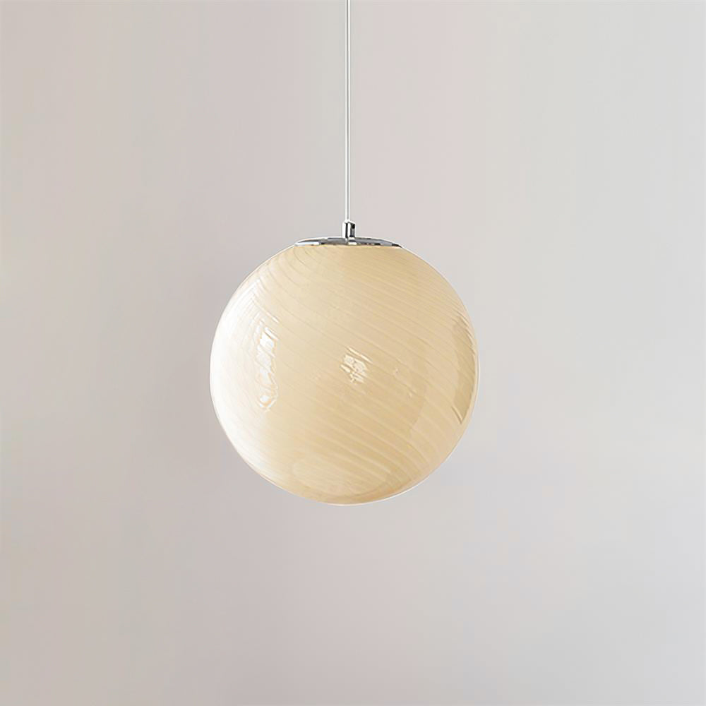 Dorvian Moderne hanglamp met blauwe glazen bol
