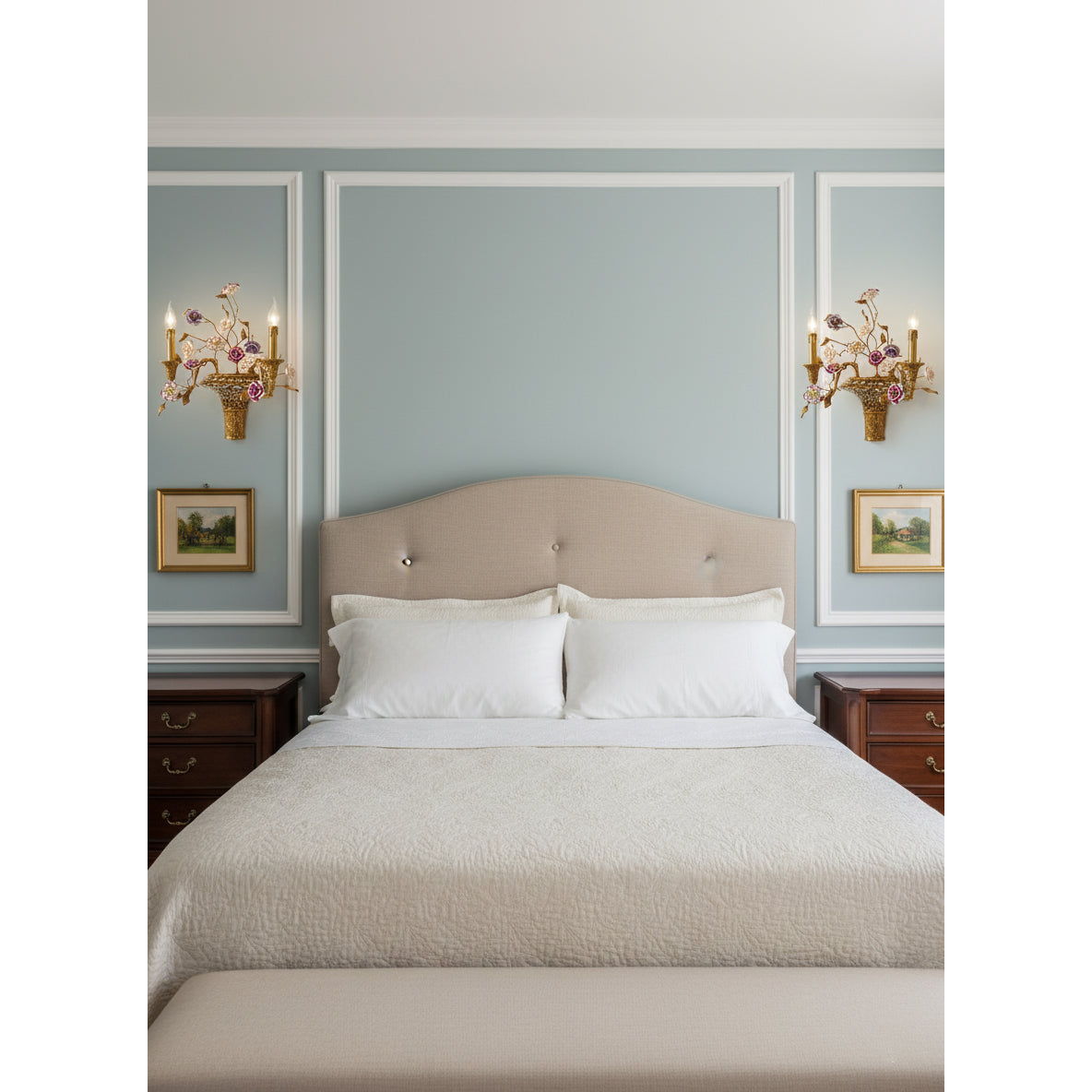 Violette wandlamp