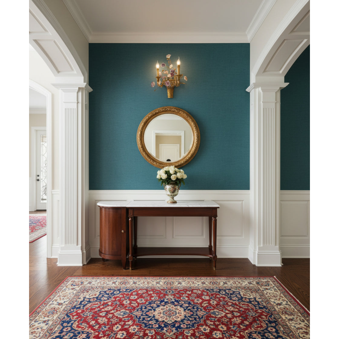 Violette wandlamp