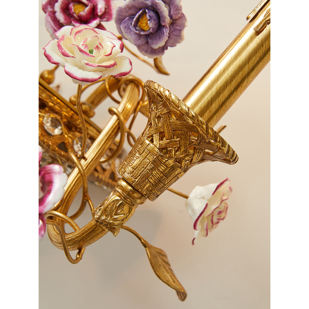 Violette wandlamp