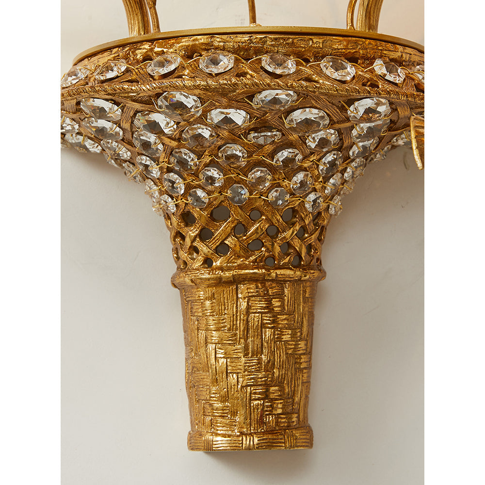 Violette wandlamp
