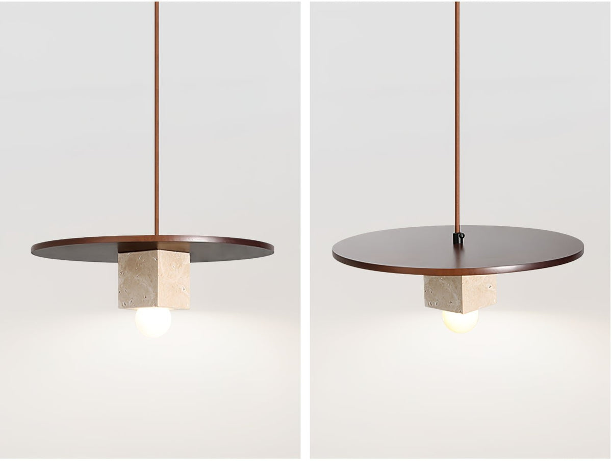 Sarix Geometrisch Travertin Hanglamp