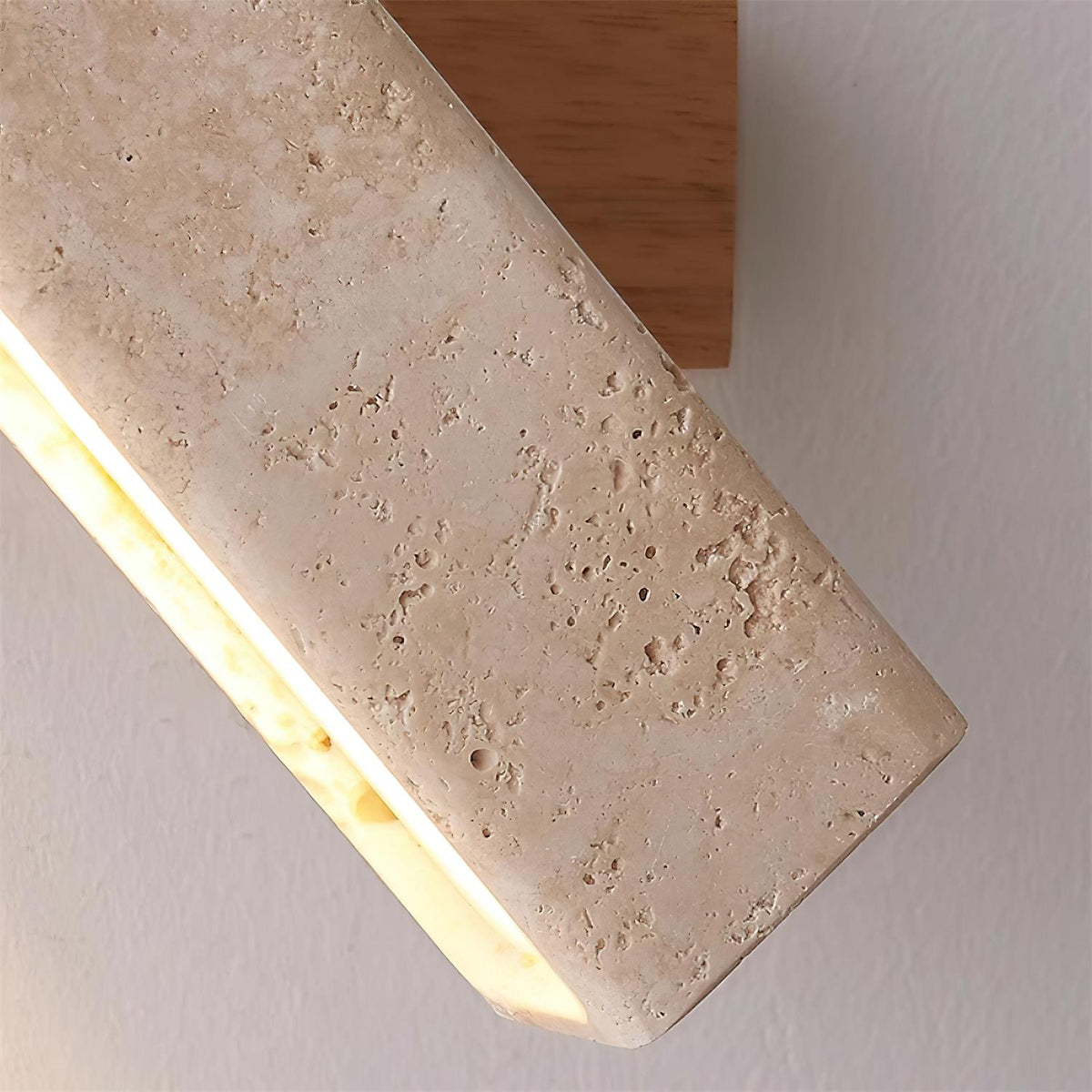 Novra travertin draaibare wandlamp