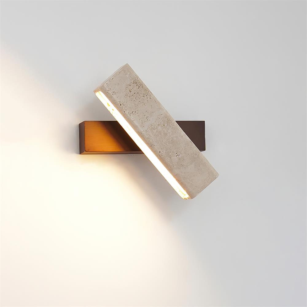 Novra travertin draaibare wandlamp