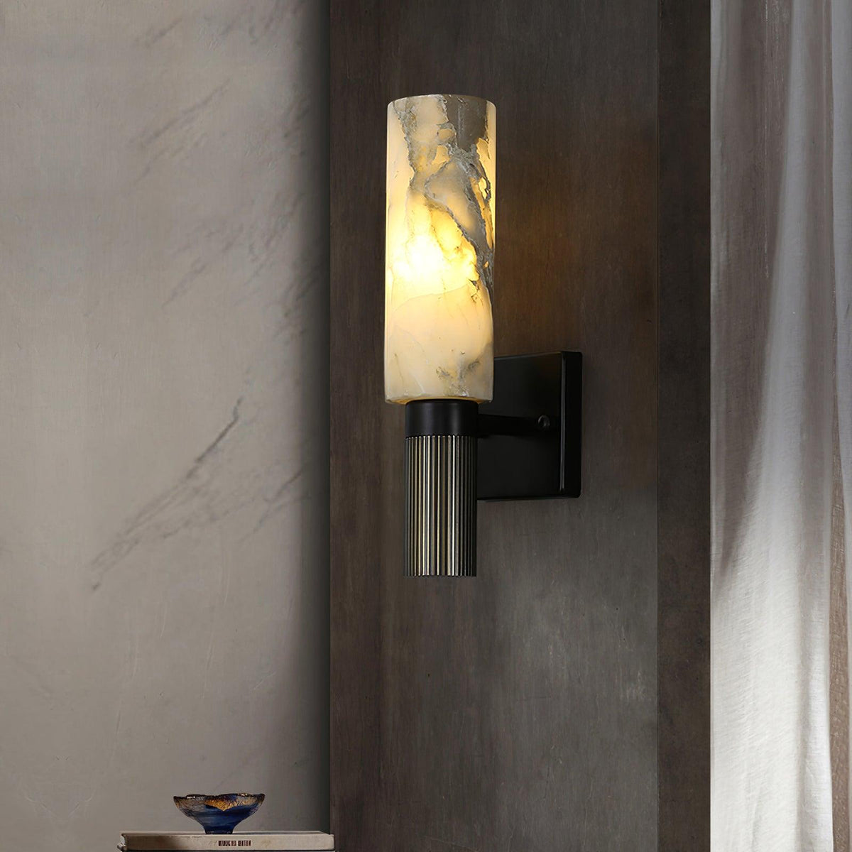 Aveninette wandlamp in albast