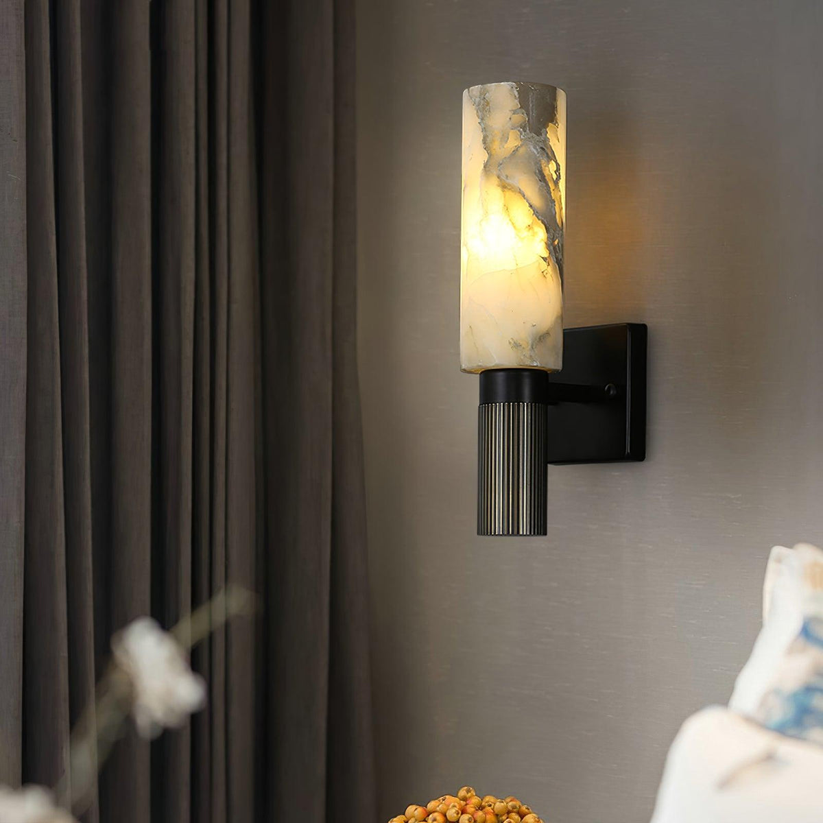 Aveninette wandlamp in albast