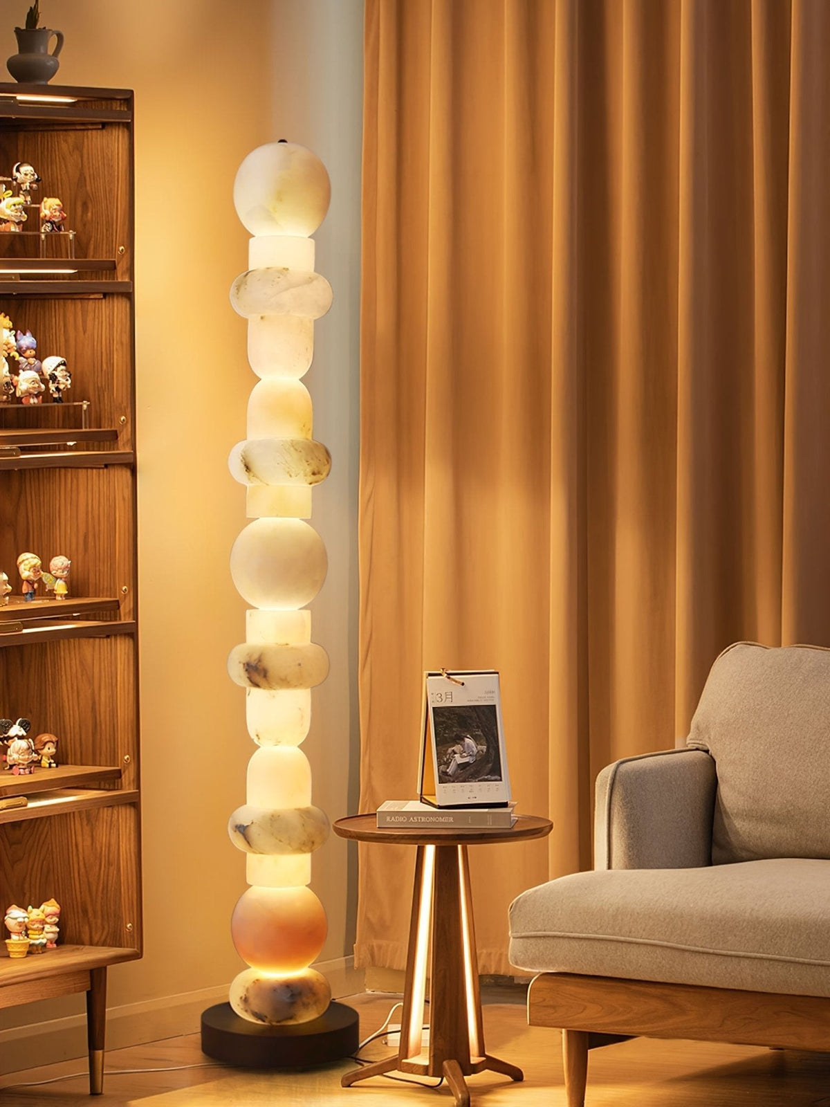 Nostix albasten vloerlamp