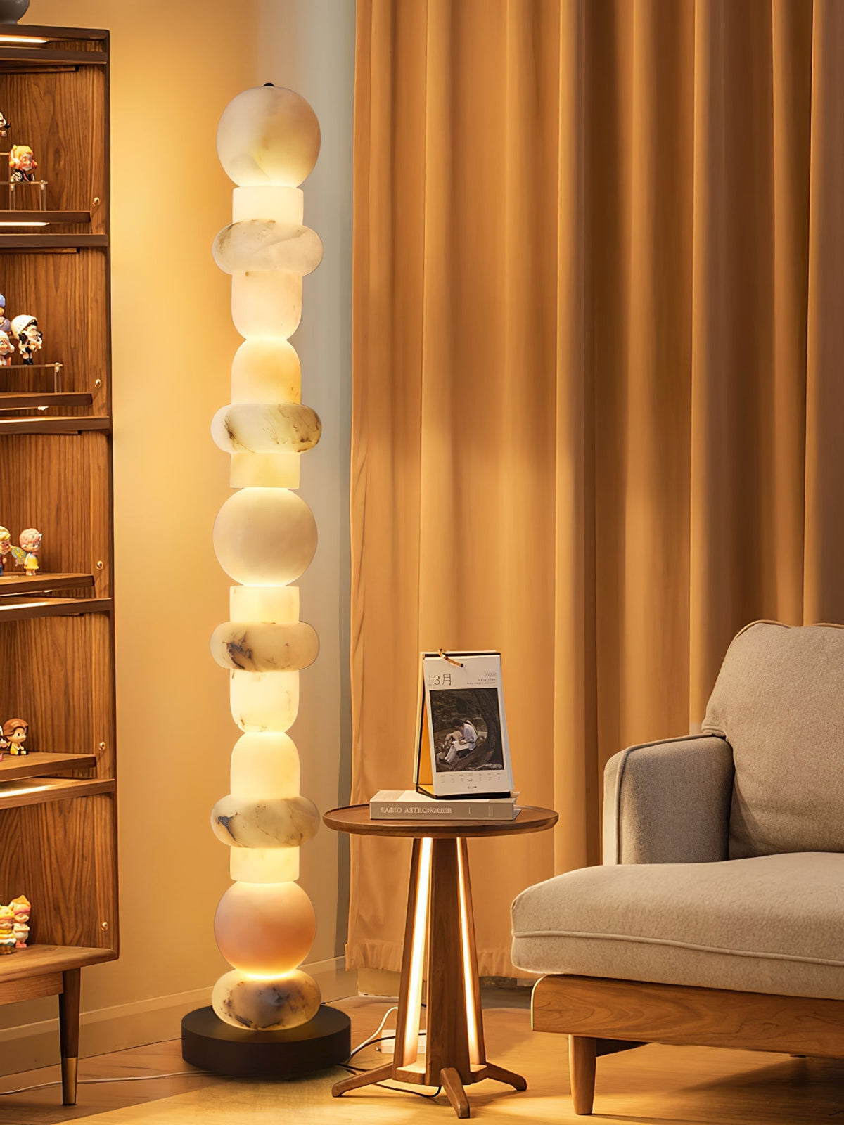Nostix albasten vloerlamp