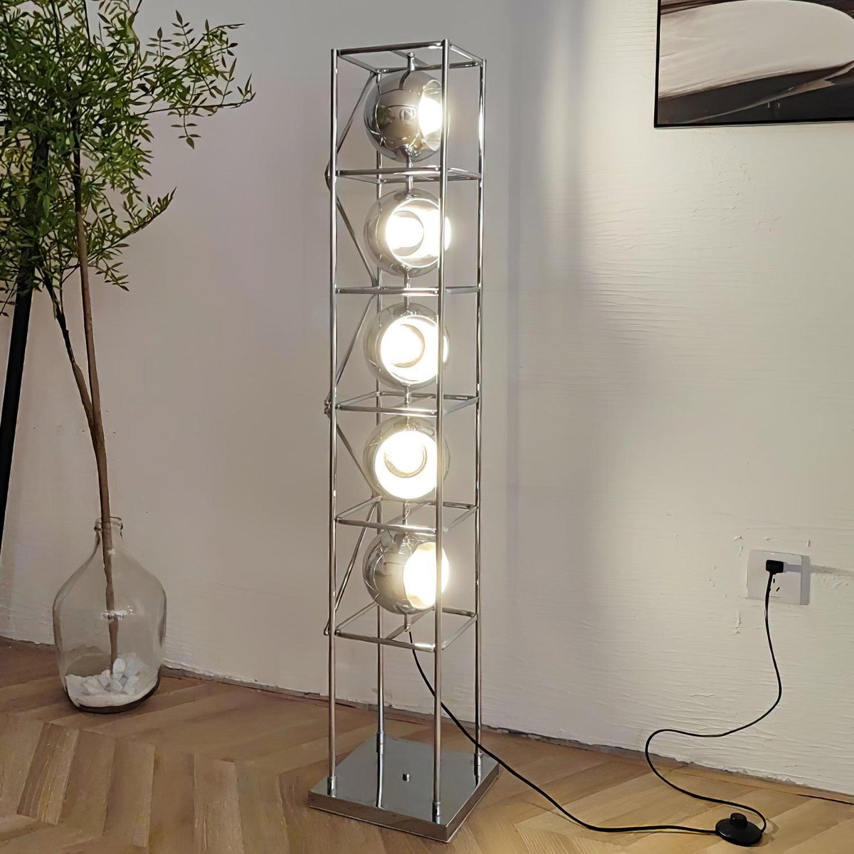 Halvor industriële vloerlamp