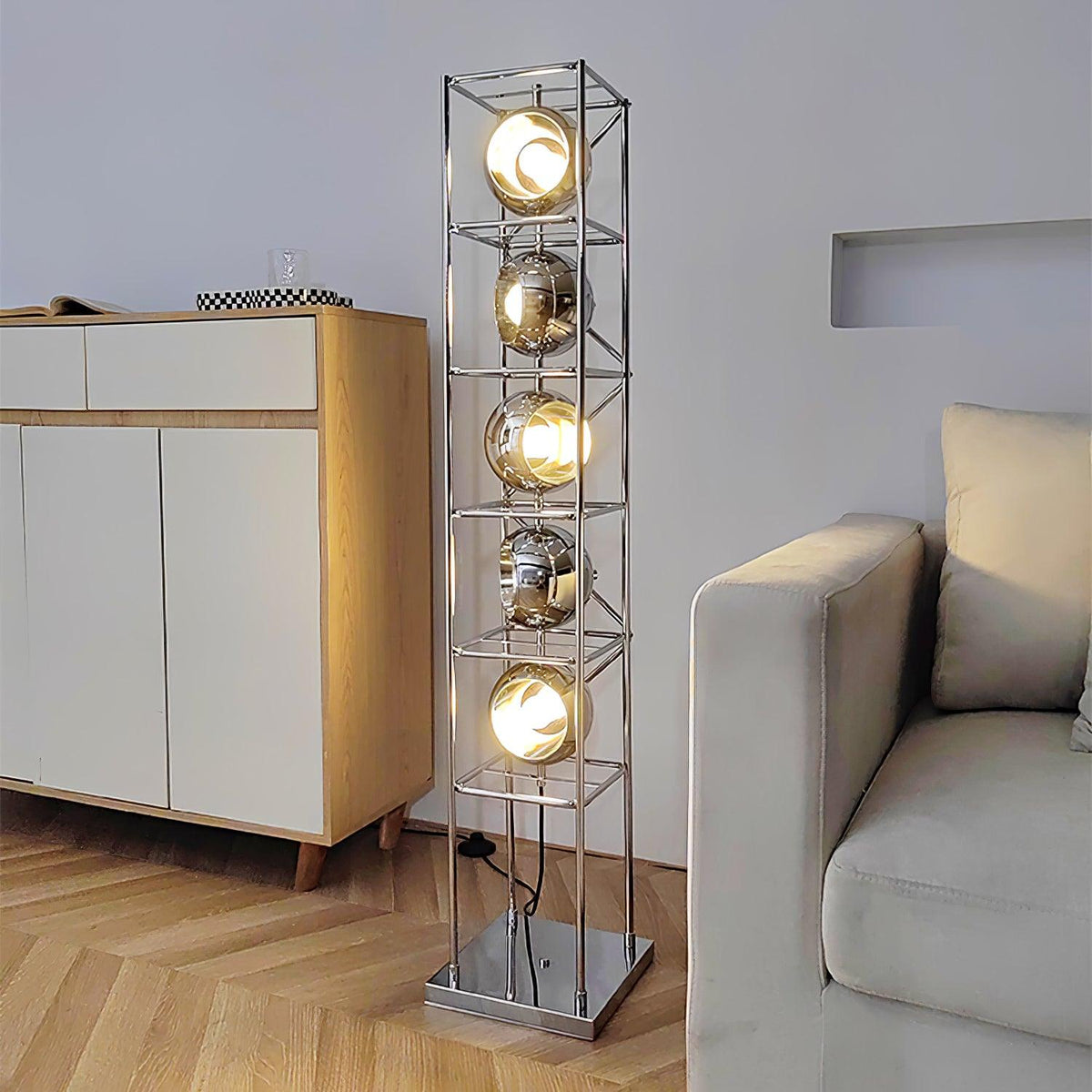 Halvor industriële vloerlamp