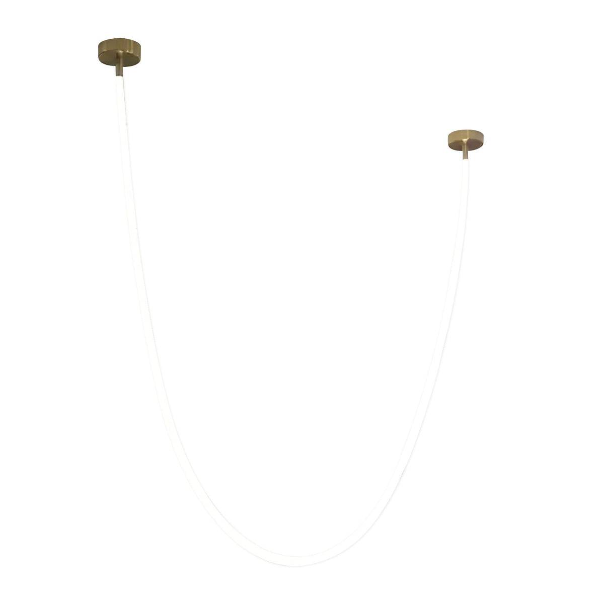 Fenris Hanglamp Flexibele boog Siliconen Messing