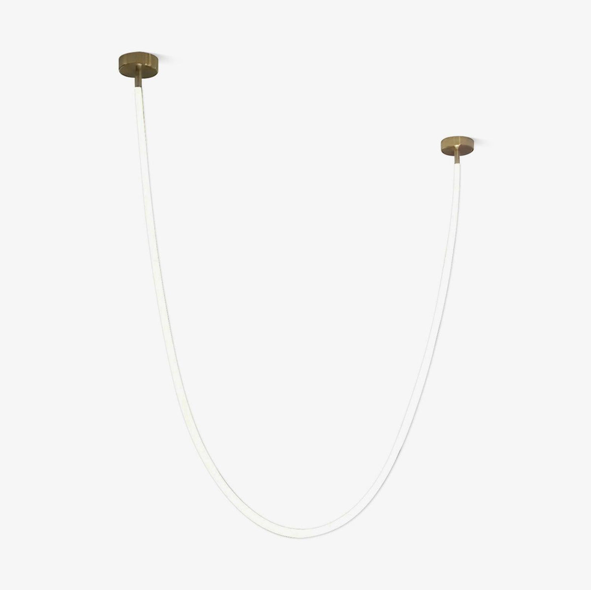 Fenris Hanglamp Flexibele boog Siliconen Messing