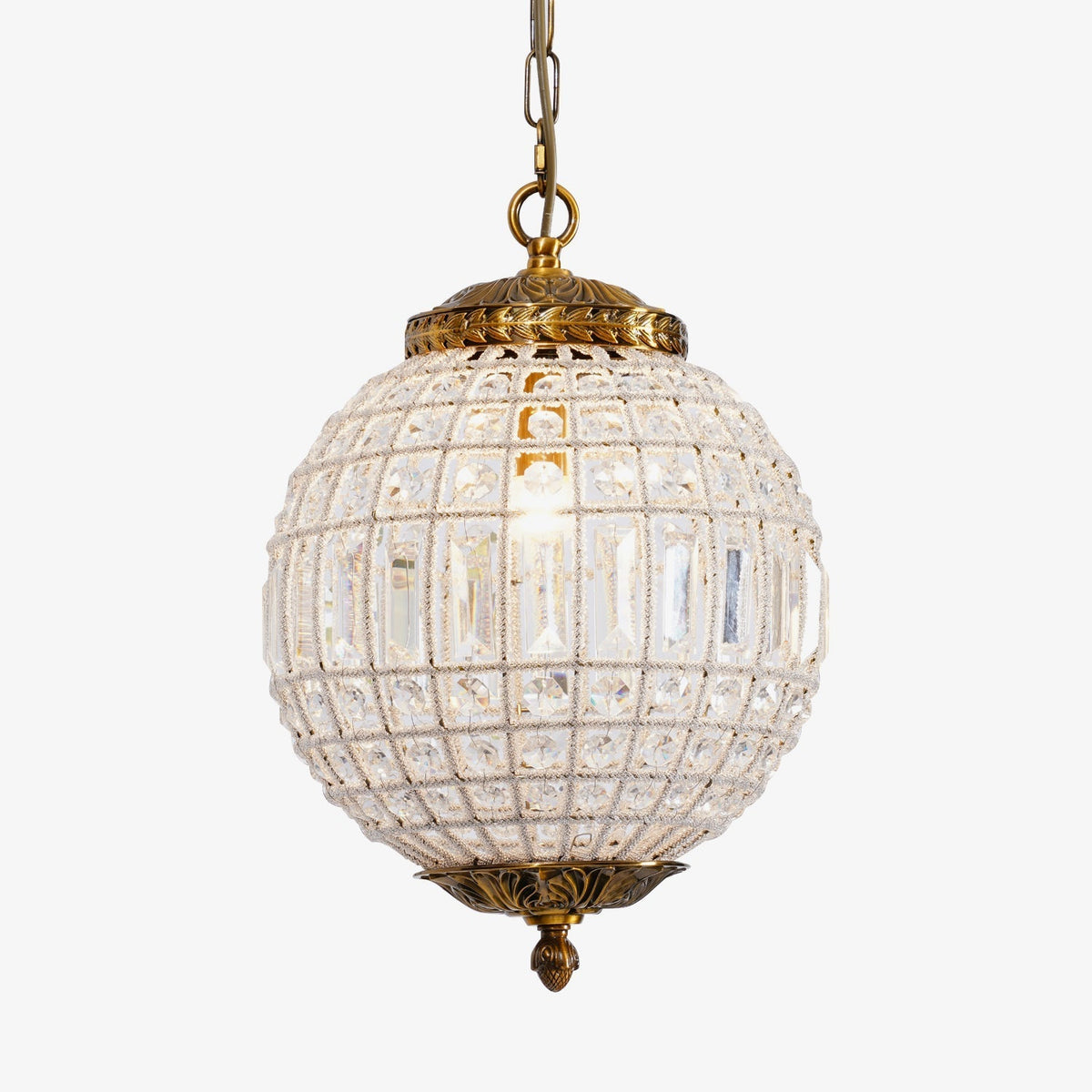 Elyinissa Kroonluchter Goud bollen Kristal Vintage