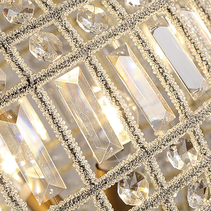 Elyinissa Kroonluchter Goud bollen Kristal Vintage