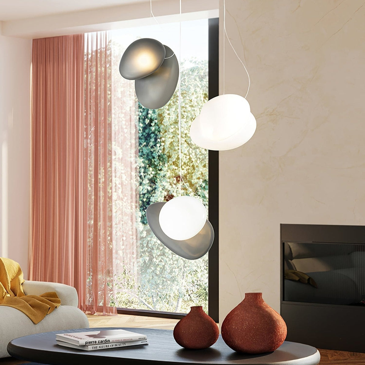 Mervan matglas hanglamp