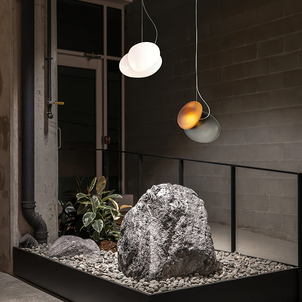 Mervan matglas hanglamp