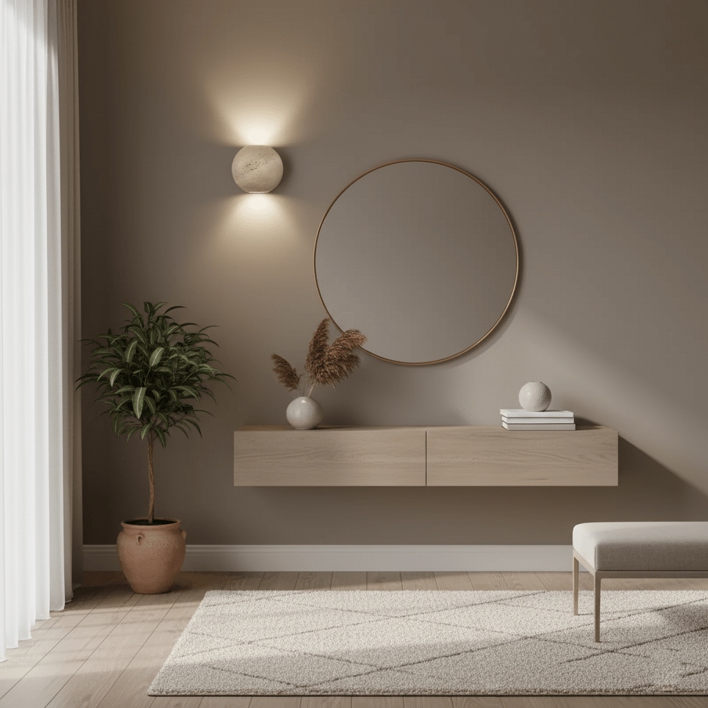 Travian travertin bollen wandlamp