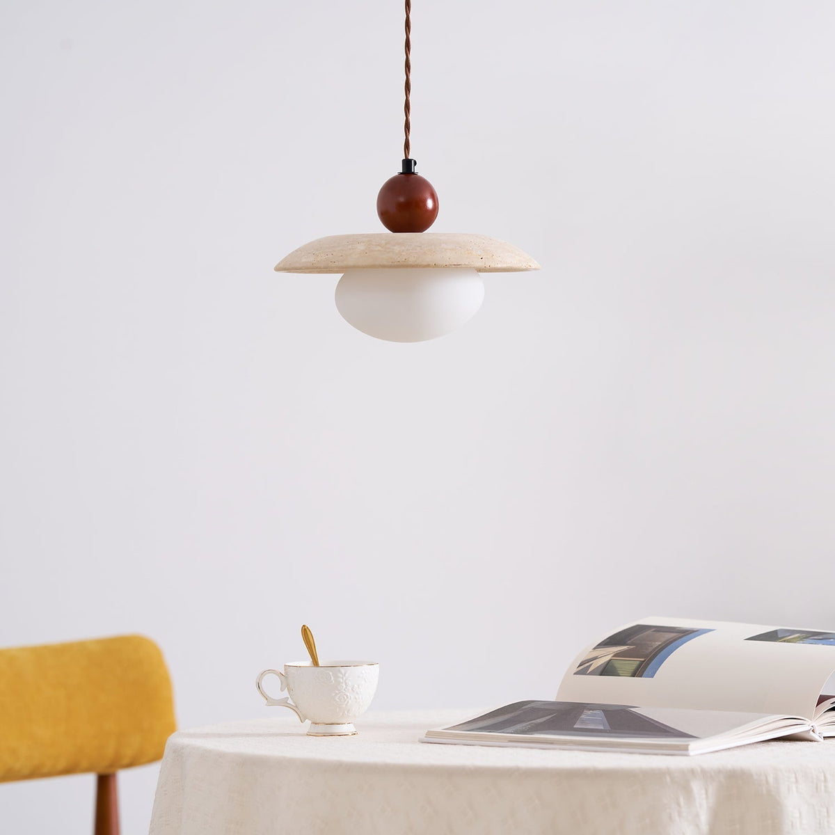 Seroaya travertin hanglamp Zes Stijl