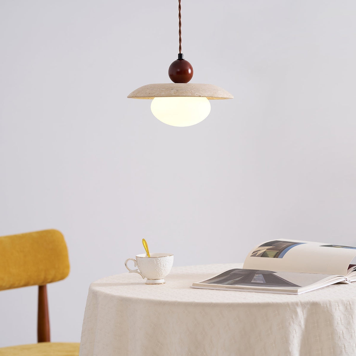 Seroaya travertin hanglamp Zes Stijl