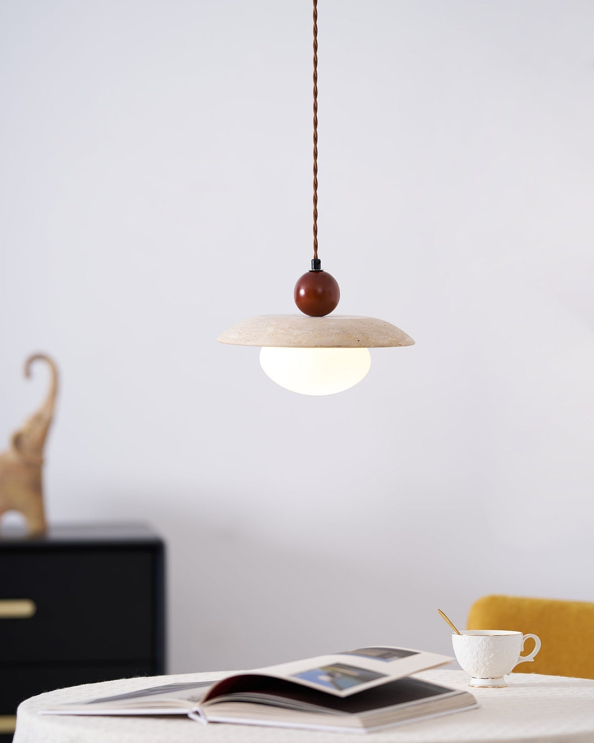 Seroaya travertin hanglamp Zes Stijl