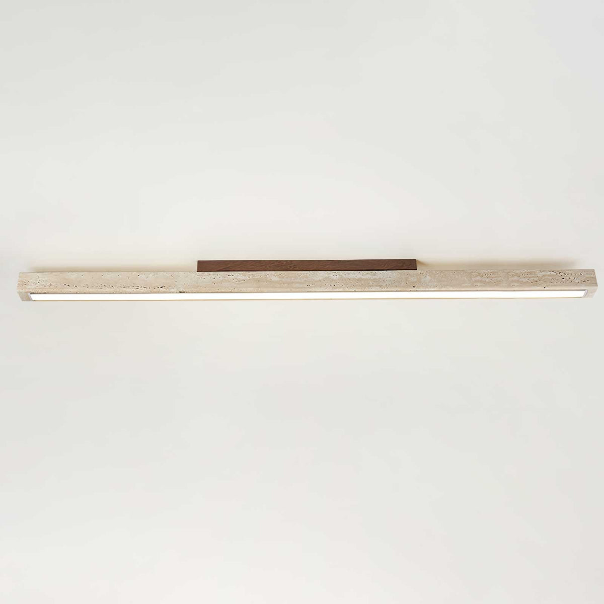 Valinian Minimalistische plafondlamp van travertin