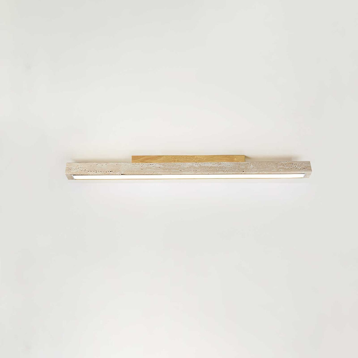 Valinian Minimalistische plafondlamp van travertin