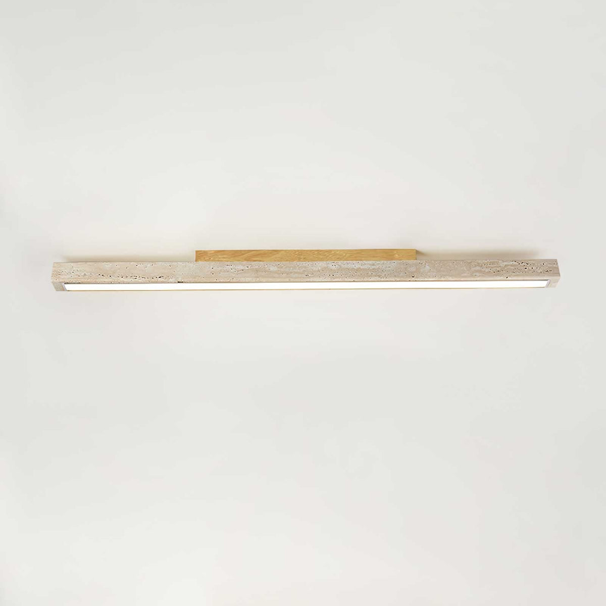 Valinian Minimalistische plafondlamp van travertin