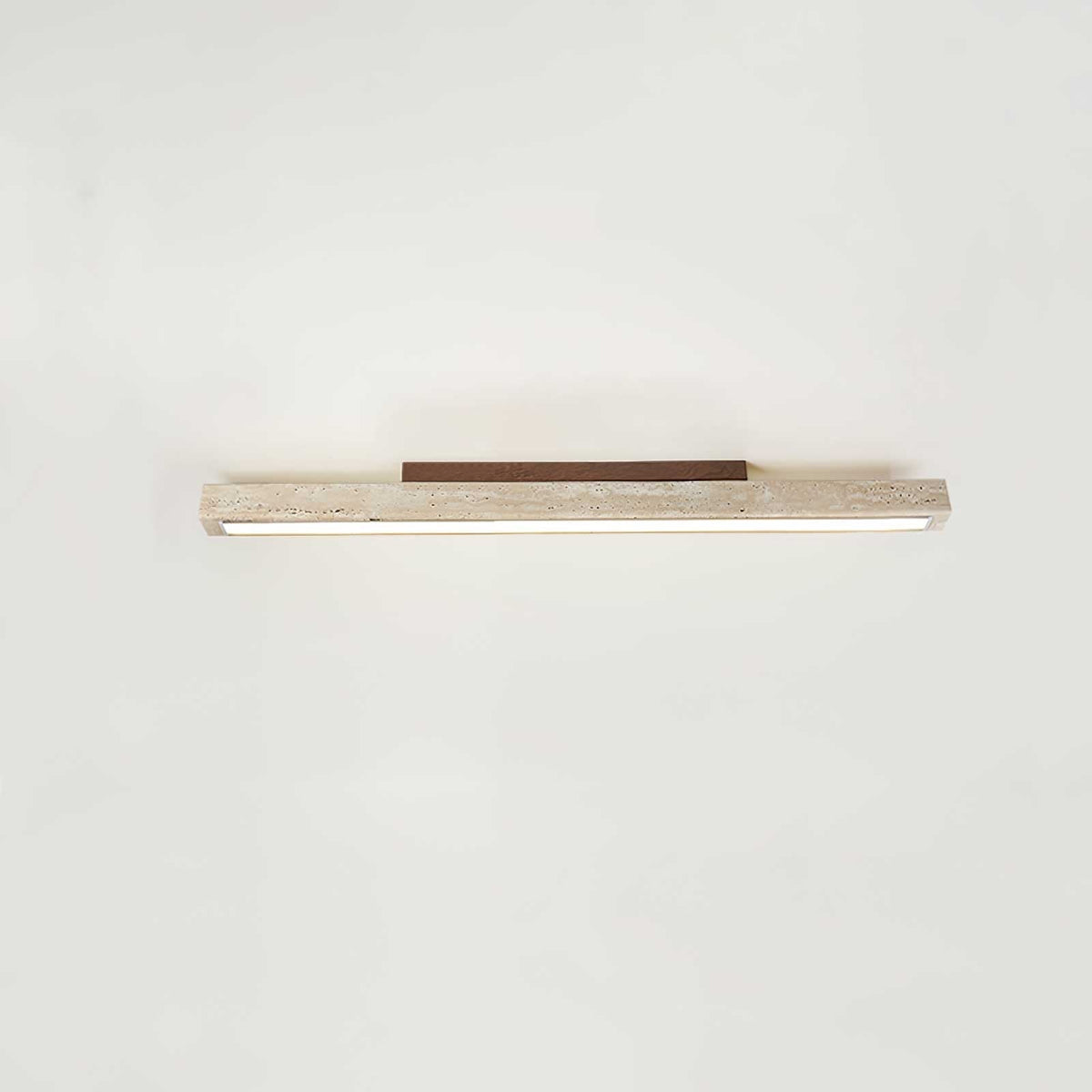 Valinian Minimalistische plafondlamp van travertin