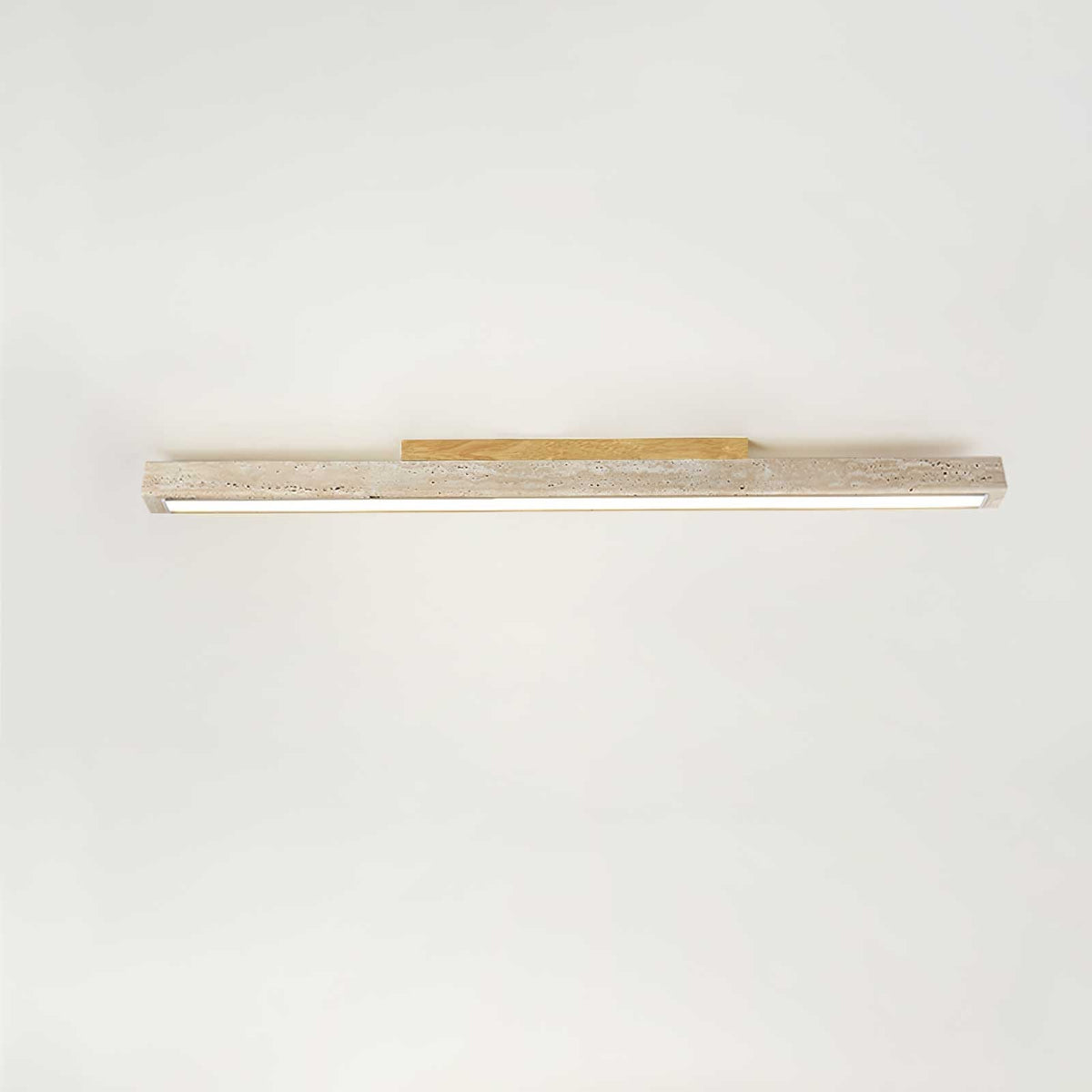 Valinian Minimalistische plafondlamp van travertin