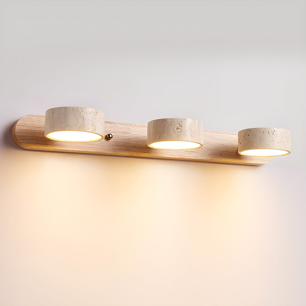 Voloreth minimalistisch travertin wandlamp