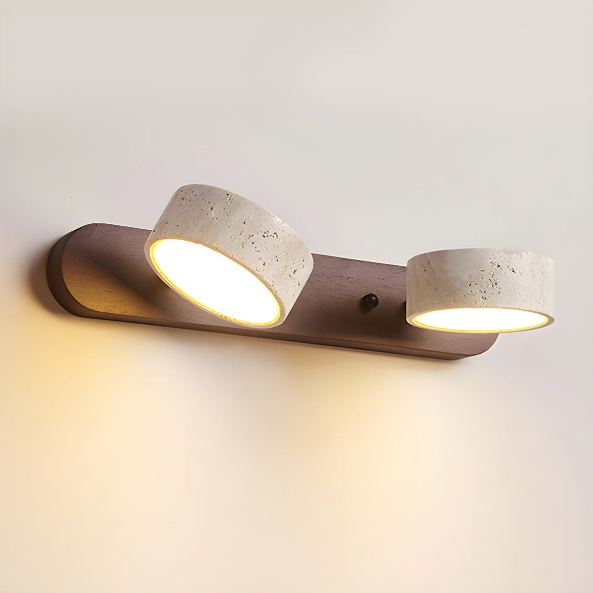 Voloreth minimalistisch travertin wandlamp