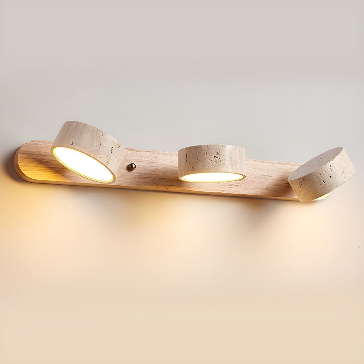 Voloreth minimalistisch travertin wandlamp